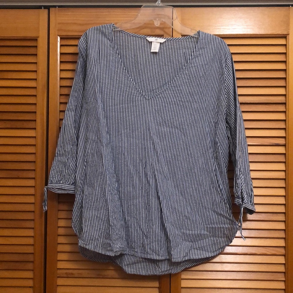 H&M Blue Striped Shirt